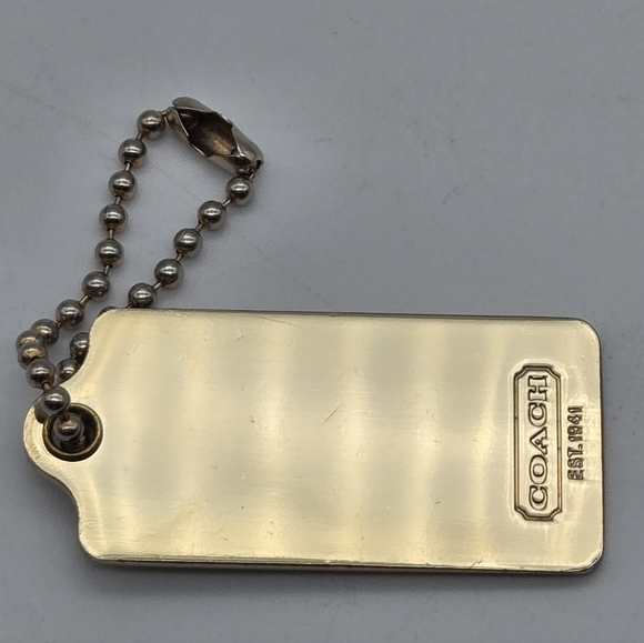 Coach Gold Metal Carriage Hangtag 1.5" - Picture 2 of 4